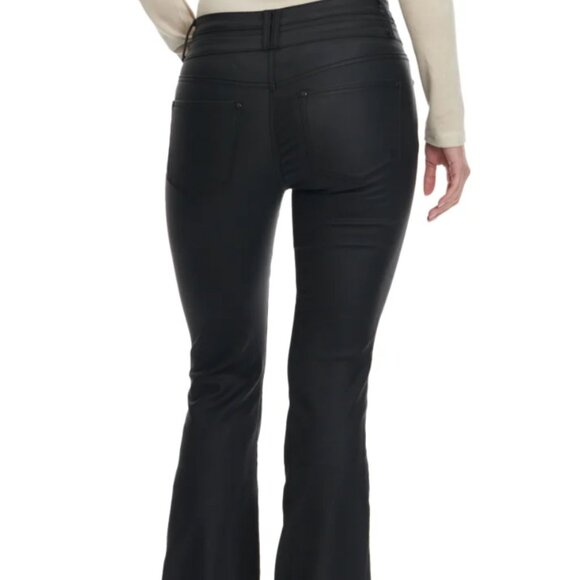 Rockin C Black Leather Flare pants, size 26 - Picture 2 of 7